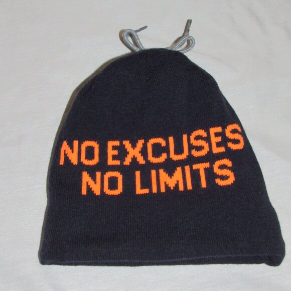 Nike Cross Nationals Hat Beanie Blue Pom Pom Swoosh Run Running Reversible - Picture 3 of 5